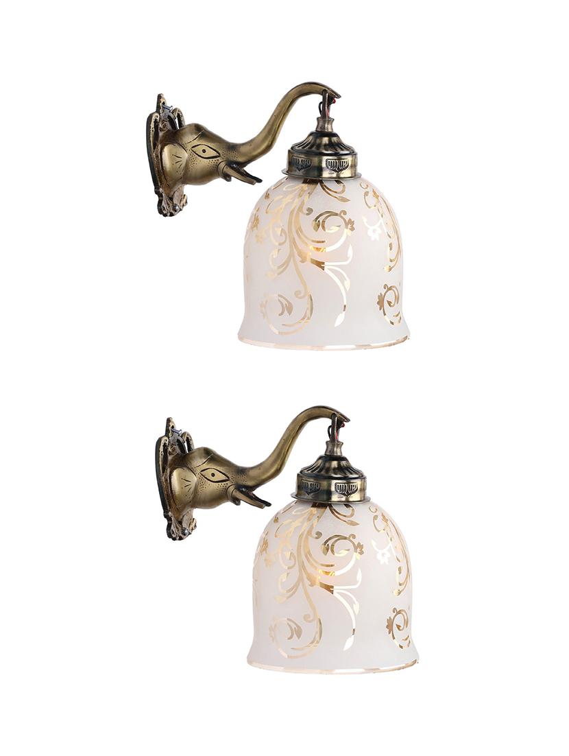 stylish hand decorative colorful glass wall lamp light with elephant shape fitting ( set of two )ew-el88 - 18835653 - Zoom Image - 0