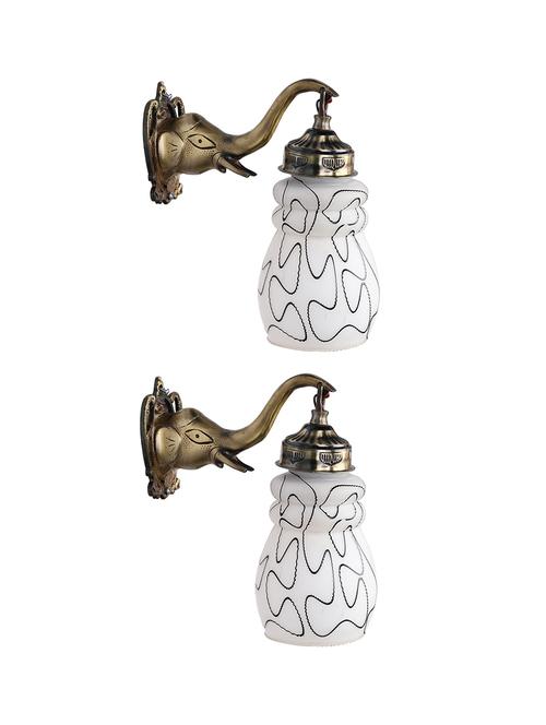 stylish hand decorative colorful glass wall lamp light with elephant shape fitting ( set of two )ew-el93 - 18835668 - Standard Image - 0
