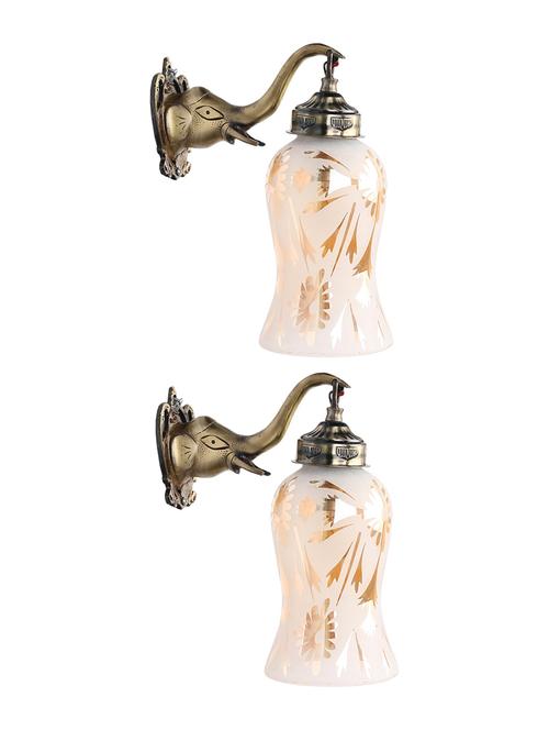 stylish hand decorative colorful glass wall lamp light with elephant shape fitting ( set of two )ew-el95 - 18835672 - Standard Image - 0