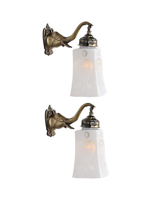 stylish hand decorative colorful glass wall lamp light with elephant shape fitting ( set of two )ew-el96 - 18835675 - Standard Image - 0