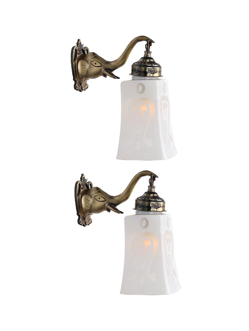stylish hand decorative colorful glass wall lamp light with elephant shape fitting ( set of two )ew-el96 - 18835675 - Zoom Image - 0