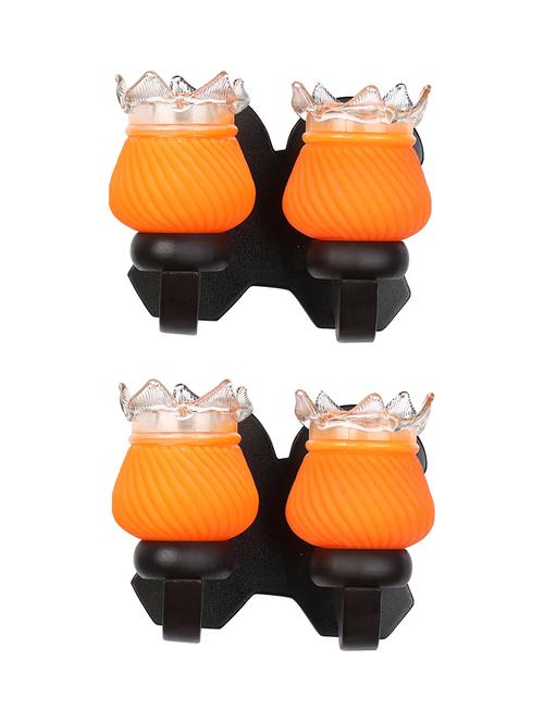 stylish twins hand decorative colorful glass wall lamp light with royal wooden fitting (set of two) dn-2wa152 - 18835705 - Standard Image - 0