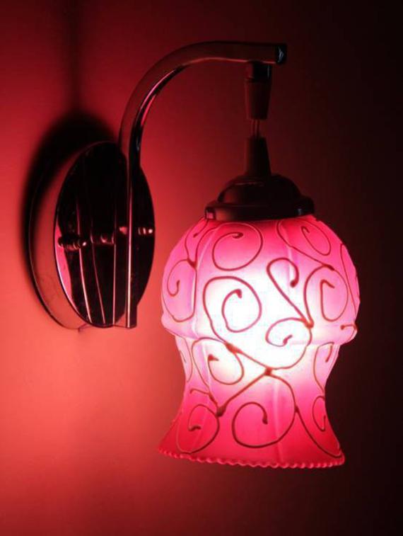 lakshya stylish & designer colorful sconce glass wall lamp ligh dx19 - 18835973 - Zoom Image - 0