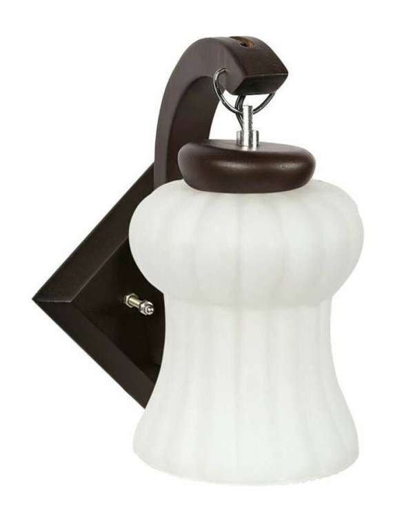lakshya colorful decortive scone glass wall lamp light with stylish wooden fitting dx25 - 18835994 -  Zoom Image - 0