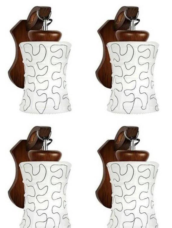 lakshya royal look decorative sconce wall lamp light with designer fitting (set of four) bd33 - 18836020 - Zoom Image - 0