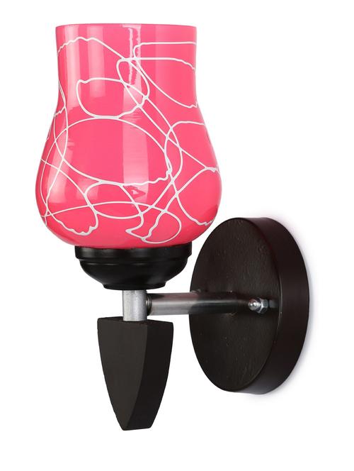 somil designer led sconce glass & wood wall lamp/ light - re128 - 18837354 - Standard Image - 0
