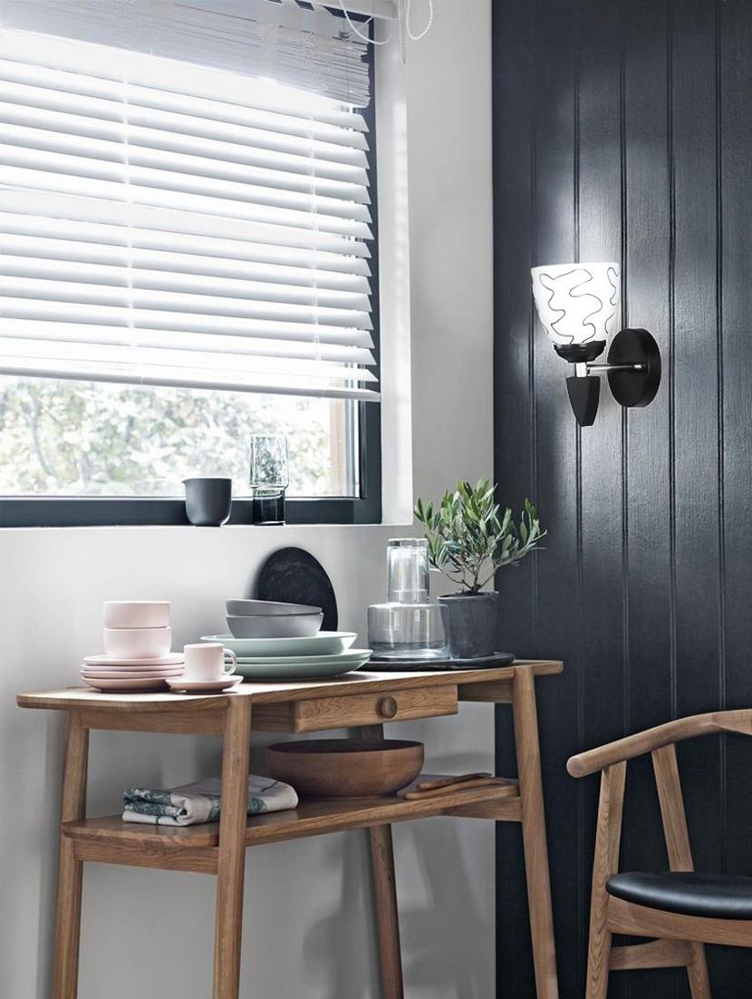 somil designer led sconce glass & wood wall lamp/ light - re135 - 18837374 - Standard Image - 3