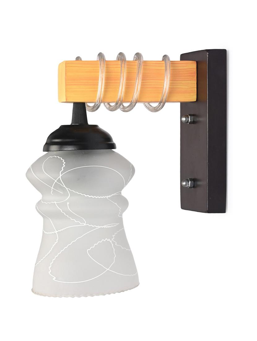 somil modern design colorful wood wall lamp/ light with hand decorated glass shade -y15 - 18838562 - Zoom Image - 0