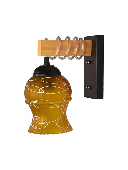 somil modern design colorful wood wall lamp/ light with hand decorated glass shade (set of 2) -y19 - 18838564 -  Standard Image - 0