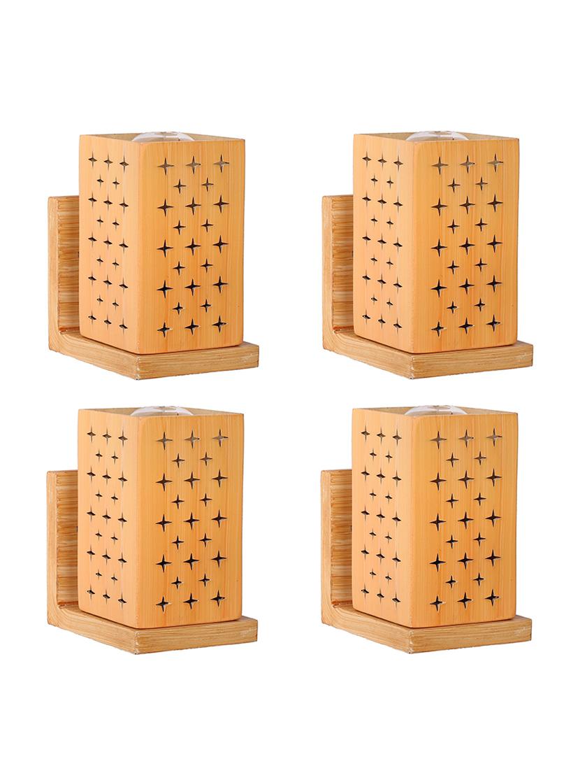 somil designer wooden wall lamp (set of 4)- aa52 - 18838820 - Zoom Image - 0