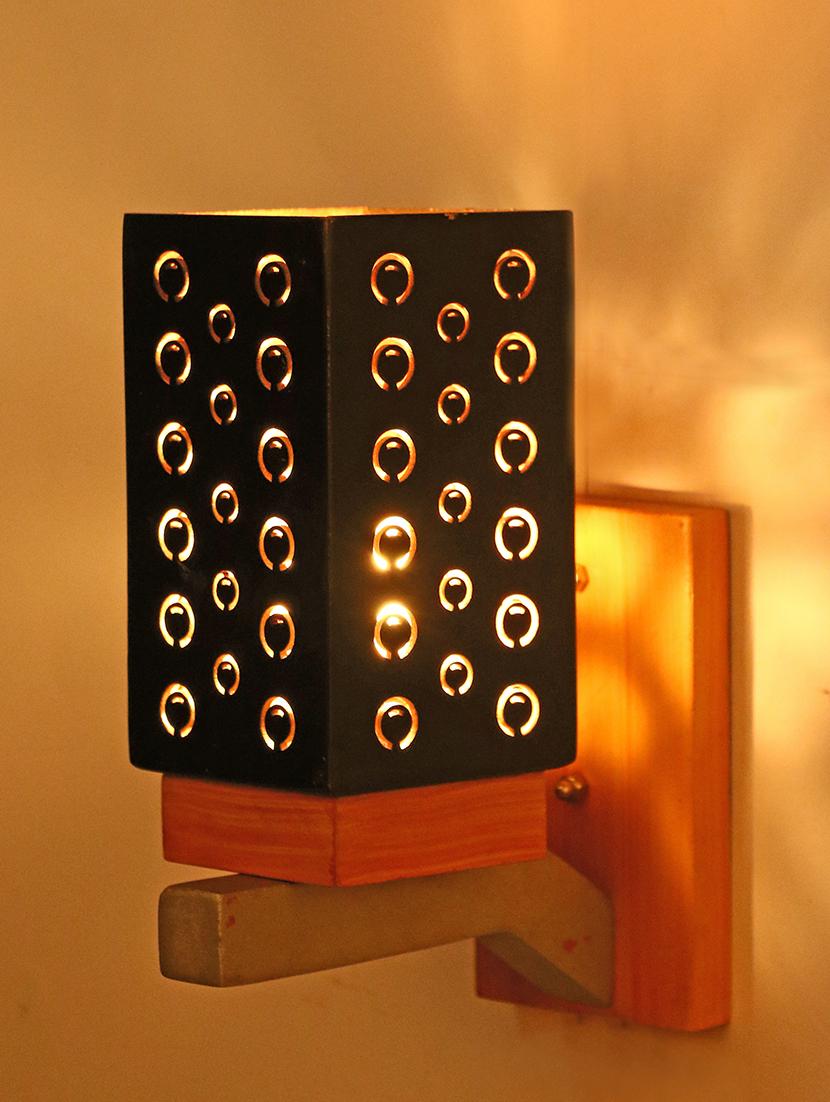 somil designer wooden wall lamp (set of 2)- aa36 - 18838843 - Standard Image - 3