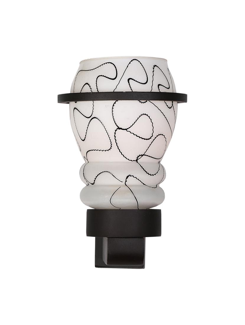 designer hand decorative colorful glass wall lamp light with stylish wooden fitting ( set of two )-el79 - 18840598 - Standard Image - 3