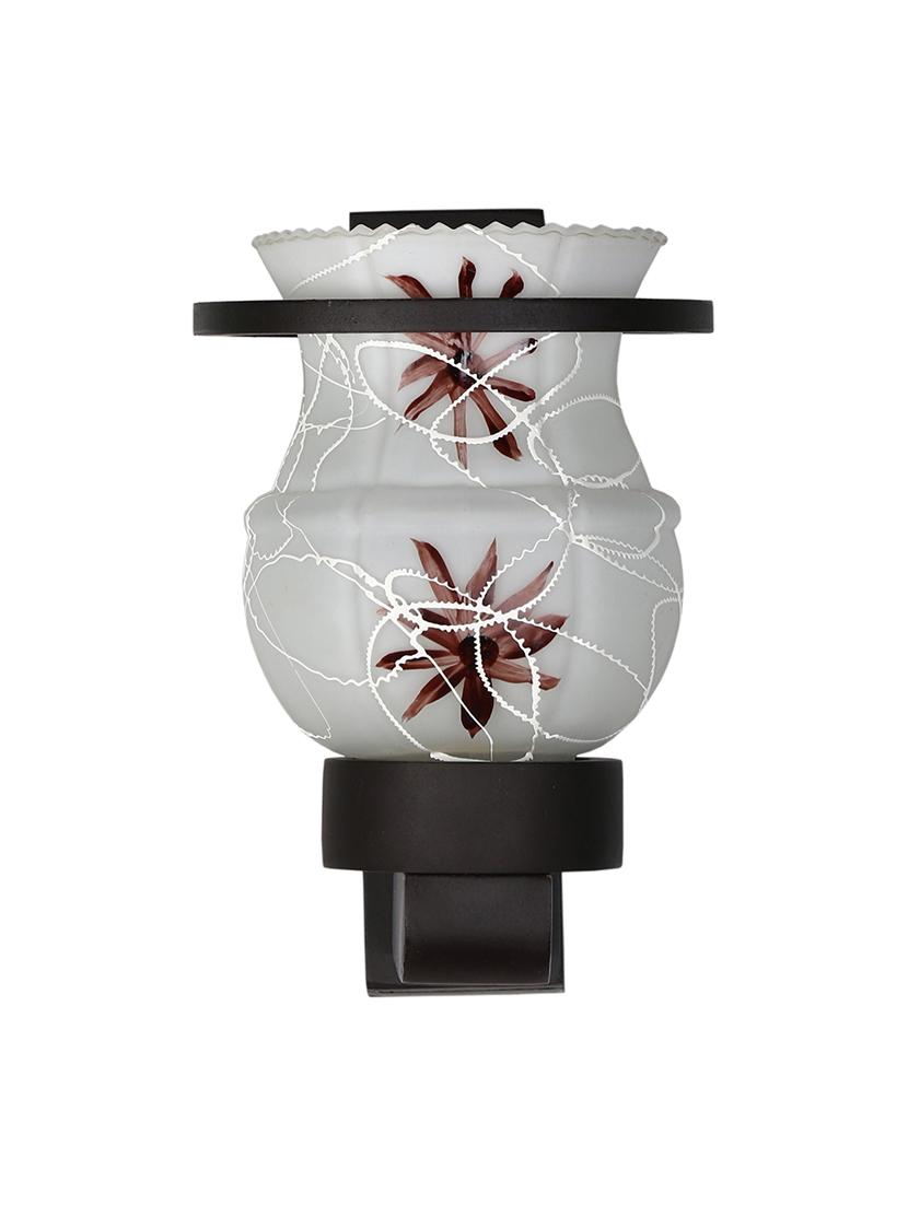 designer hand decorative colorful glass wall lamp light with stylish wooden fitting ( set of two )-el82 - 18840607 - Standard Image - 3