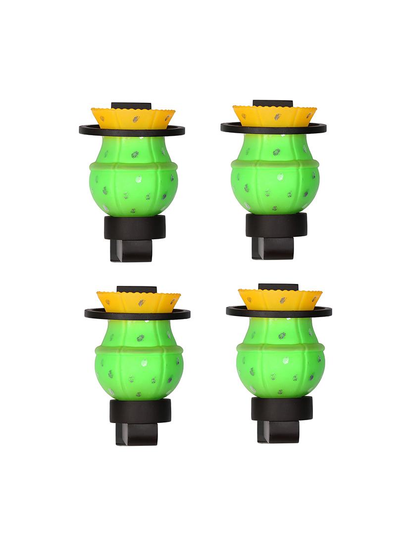 designer hand decorative colorful glass wall lamp light with stylish wooden fitting  ( set of four )-el106 - 18840623 -  Zoom Image - 0