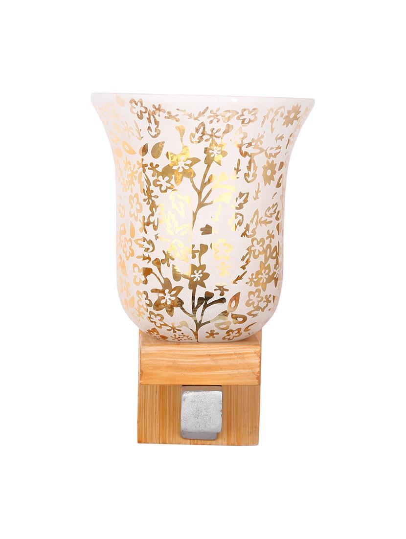 somil vintage glass wall lamp (hand decorative with golden design) set of 4 a36 - 18840756 - Standard Image - 3