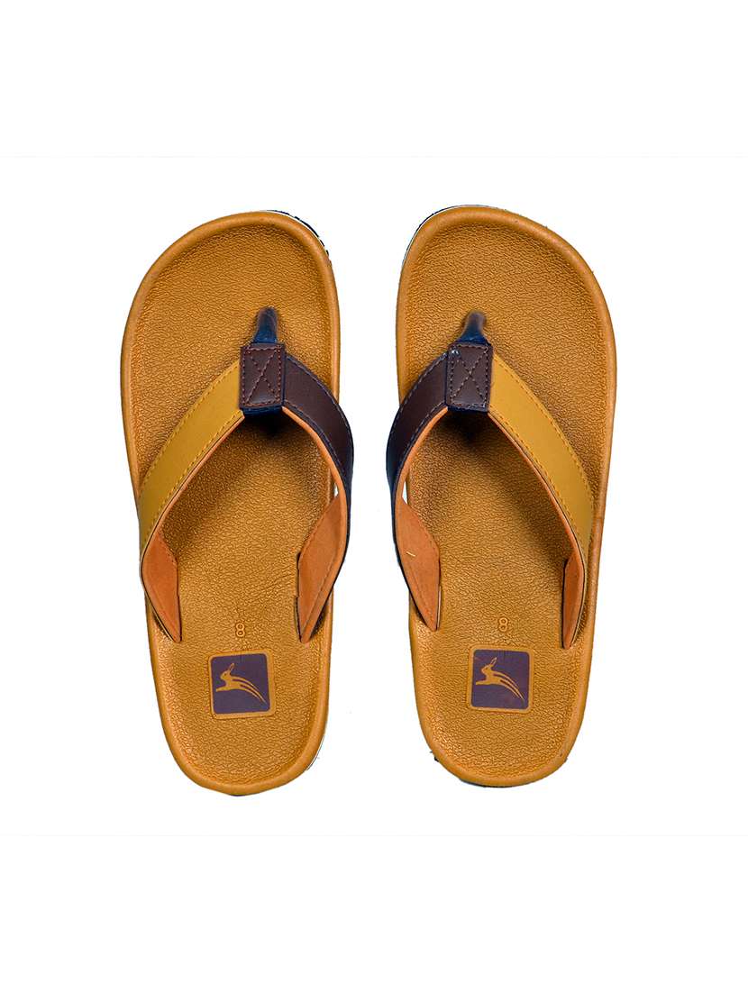 tan slip on flip flop