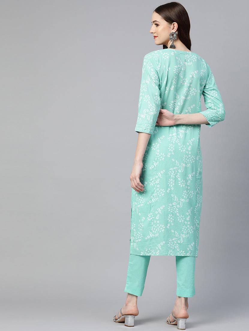 printed kurta pant set - 18847880 - Standard Image - 3