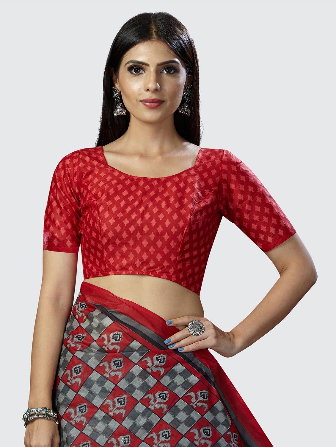 multi colored printed saree with blouse - 18855026 - Standard Image - 5