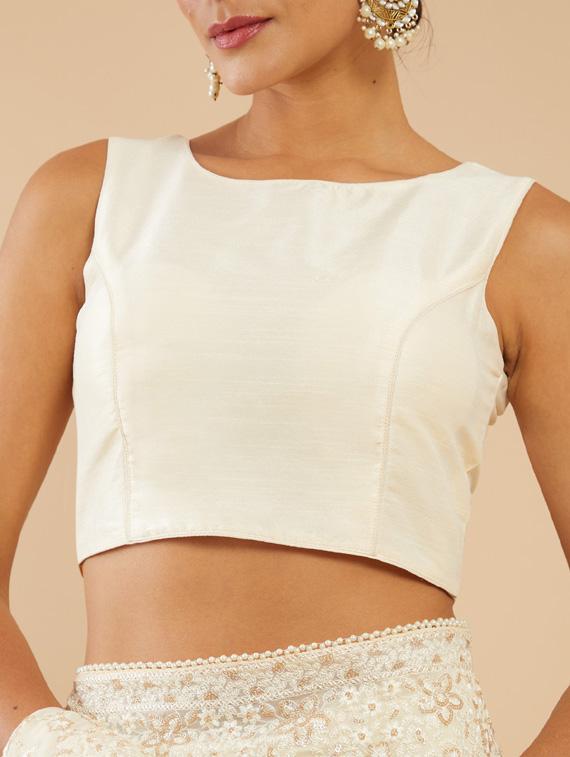 grey silk regular blouse - 18857879 - Standard Image - 3