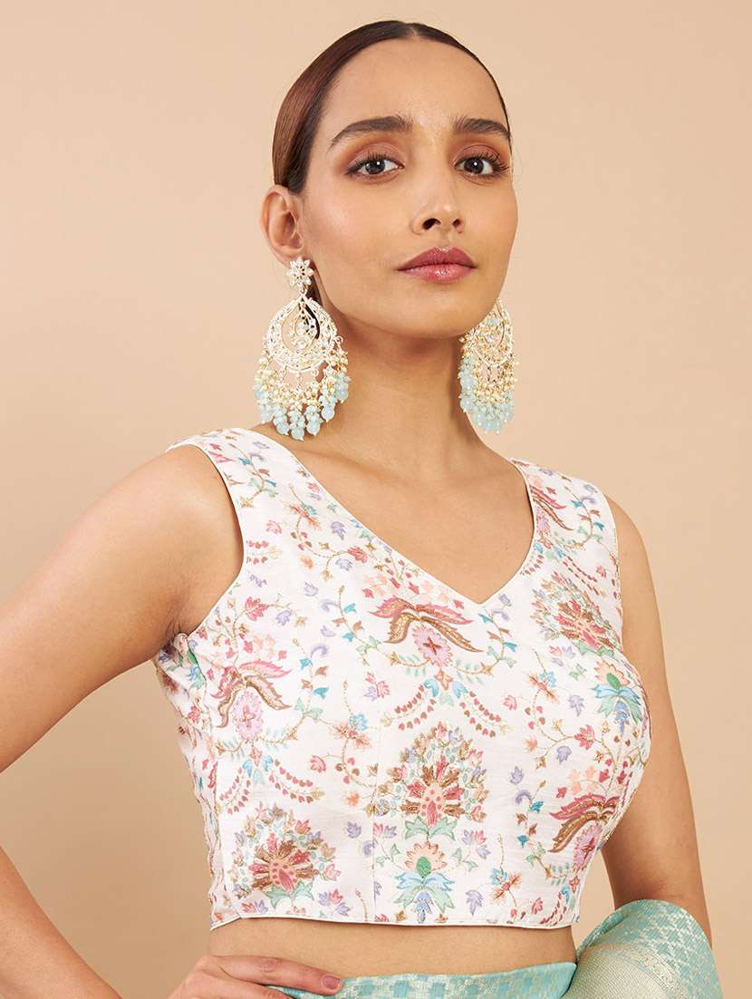 white silk regular blouse - 18858019 - Zoom Image - 0