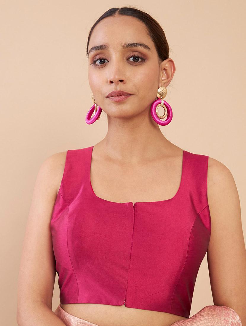 red silk regular blouse - 18858031 - Zoom Image - 0