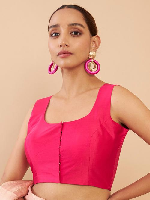 pink silk regular blouse - 18858032 -  Standard Image - 0