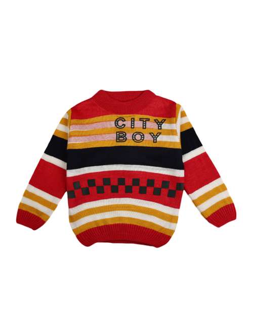 red striped acrylic blend sweater - 18870130 -  Standard Image - 0