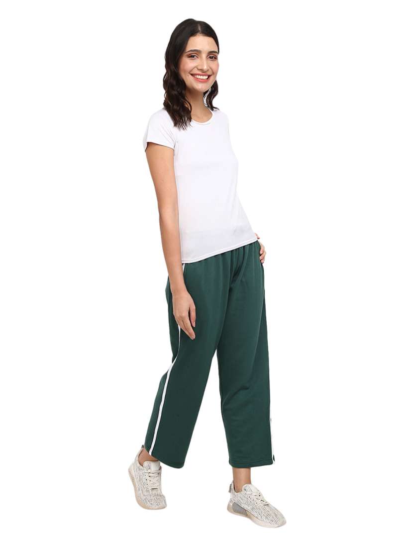 women green side taped track pant - 18870200 -  Standard Image - 3