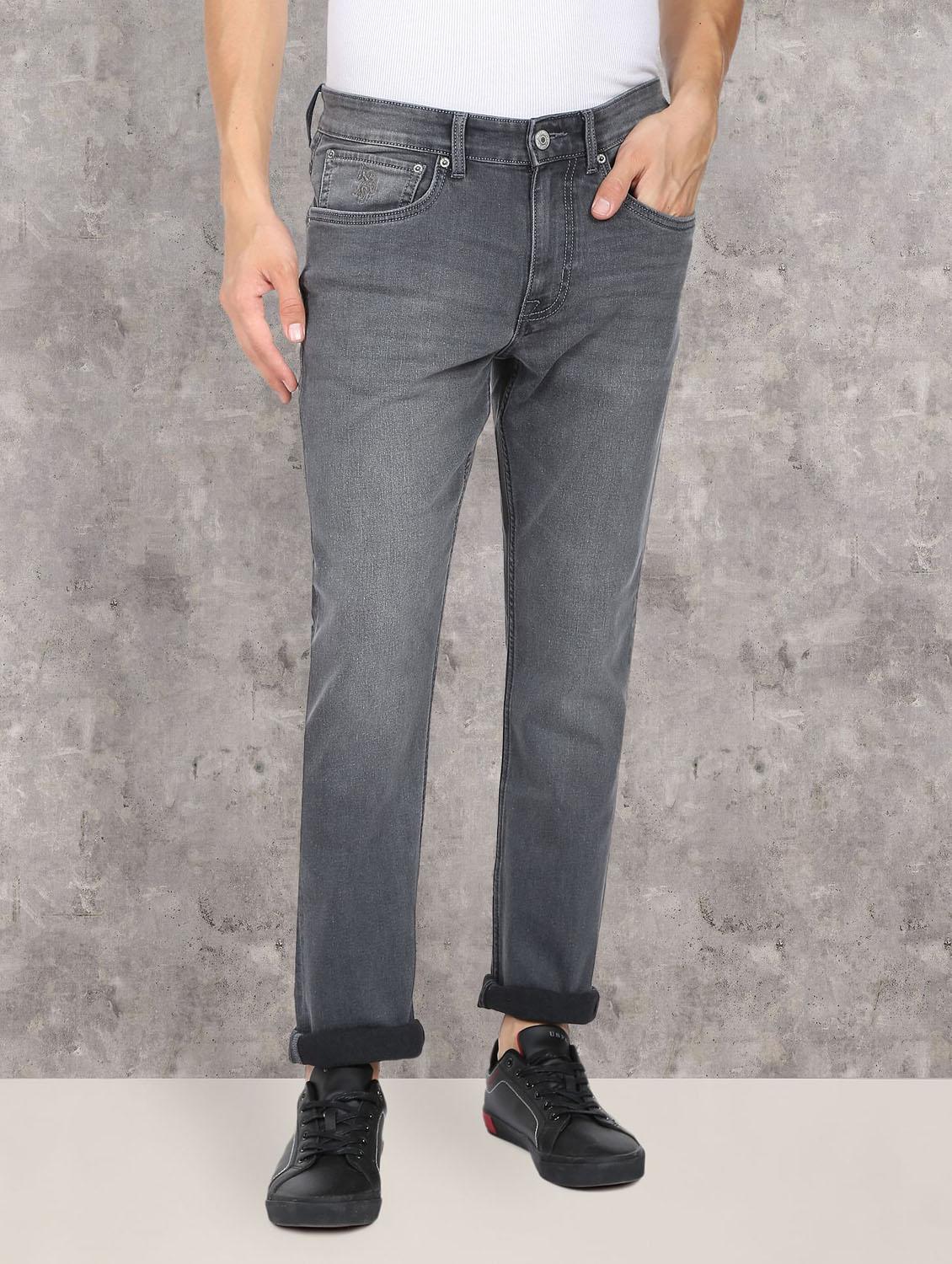 Plain Men Black Denim Party Wear Jeans, Straight Fit at Rs 425/piece in New  Delhi