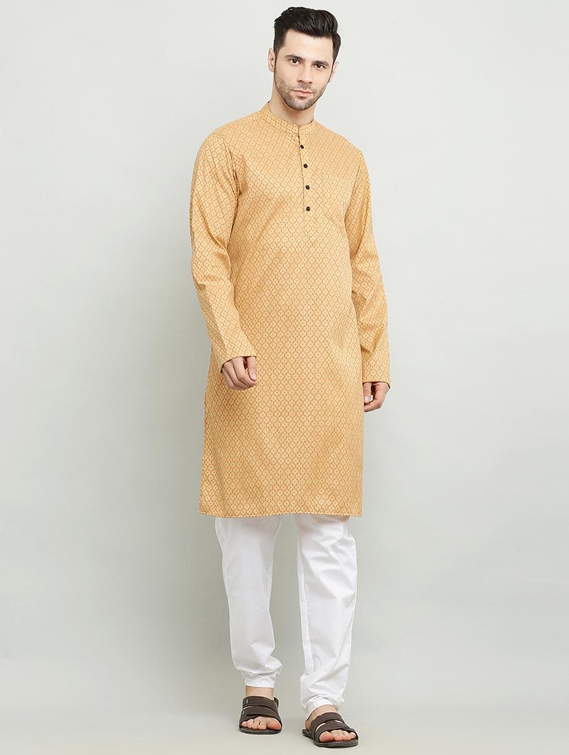 mandarin neck long sleeved kurta - 18874779 -  Zoom Image - 0