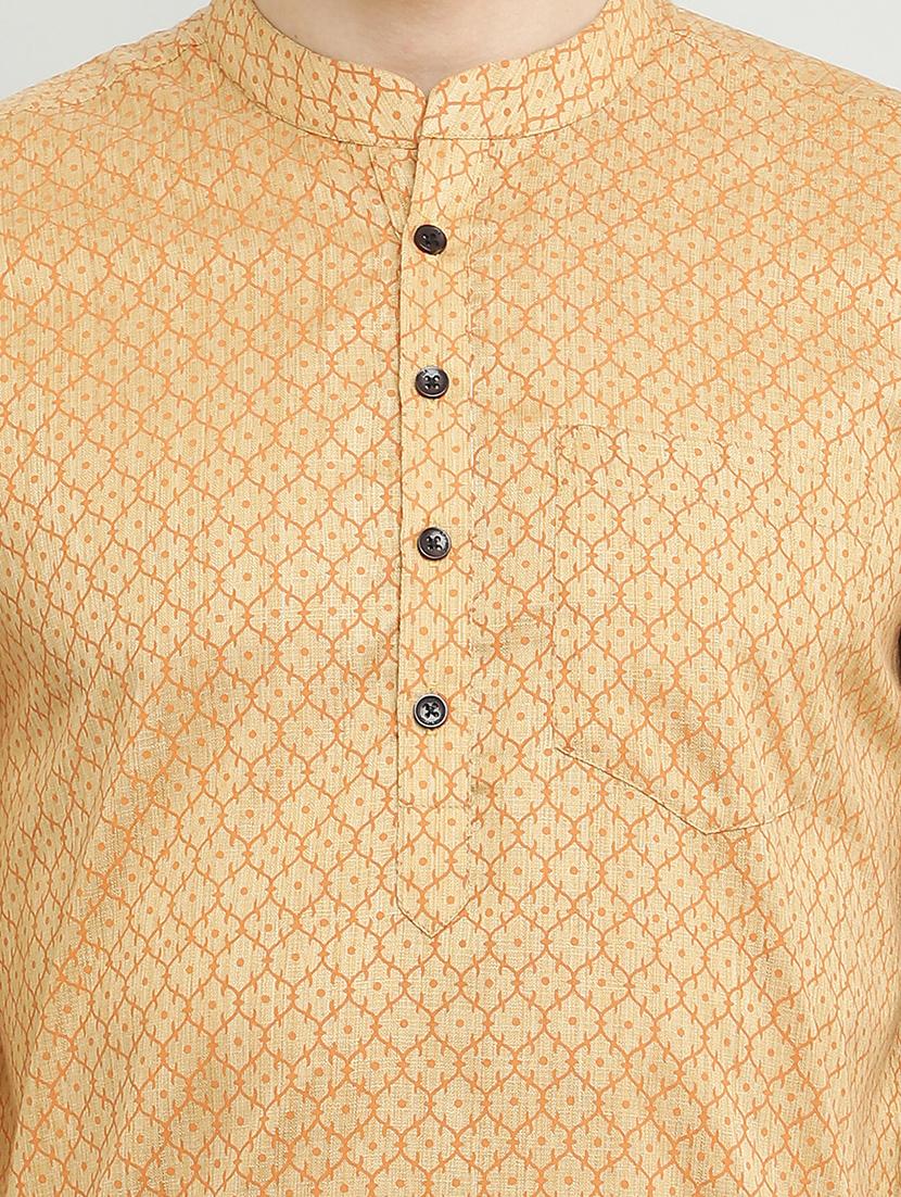 mandarin neck long sleeved kurta - 18874779 - Standard Image - 3