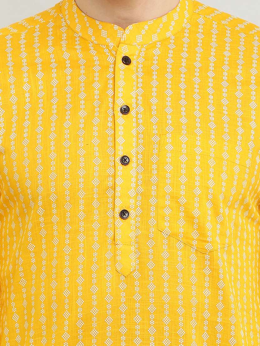 mandarin neck long sleeved kurta - 18874782 - Standard Image - 3