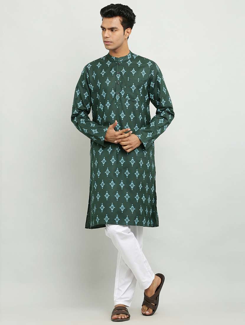 mandarin neck long sleeved kurta