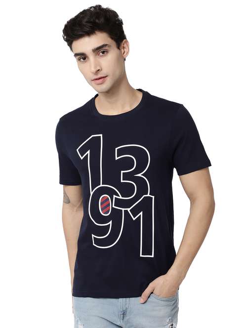 round neck printed regular t-shirt - 18874820 -  Standard Image - 0