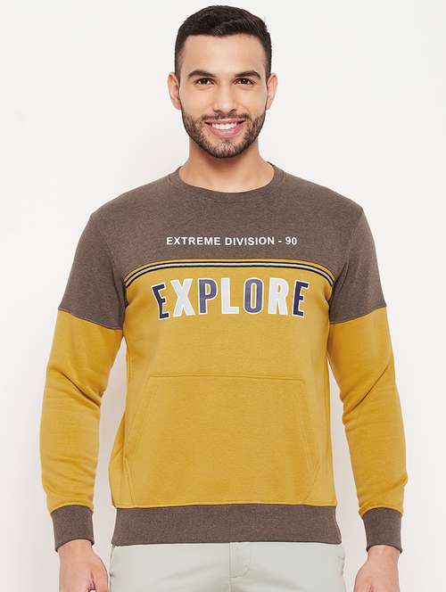 men color block long sleeve sweatshirt - 18874837 -  Standard Image - 0