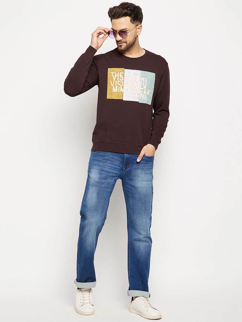 chest print sweatshirt - 18874867 -  Standard Image - 3
