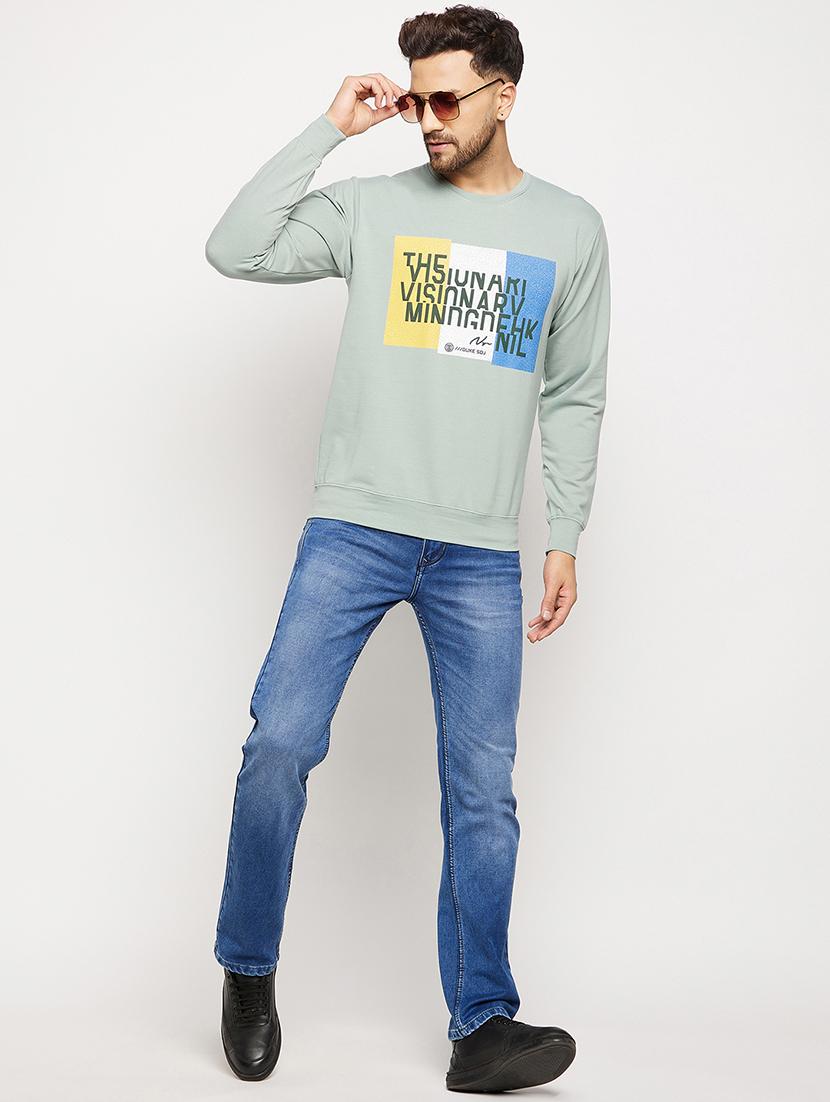 chest print sweatshirt - 18874868 - Standard Image - 3