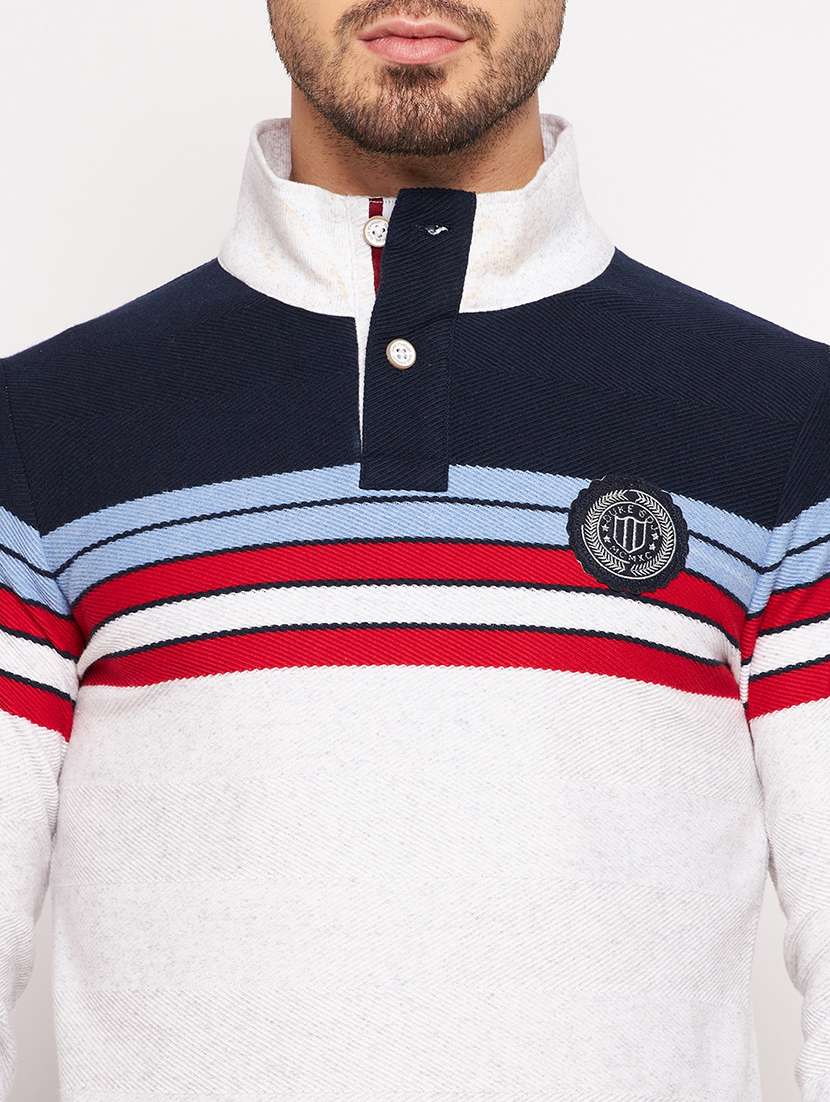 men color block long sleeves t-shirt - 18874902 -  Standard Image - 5