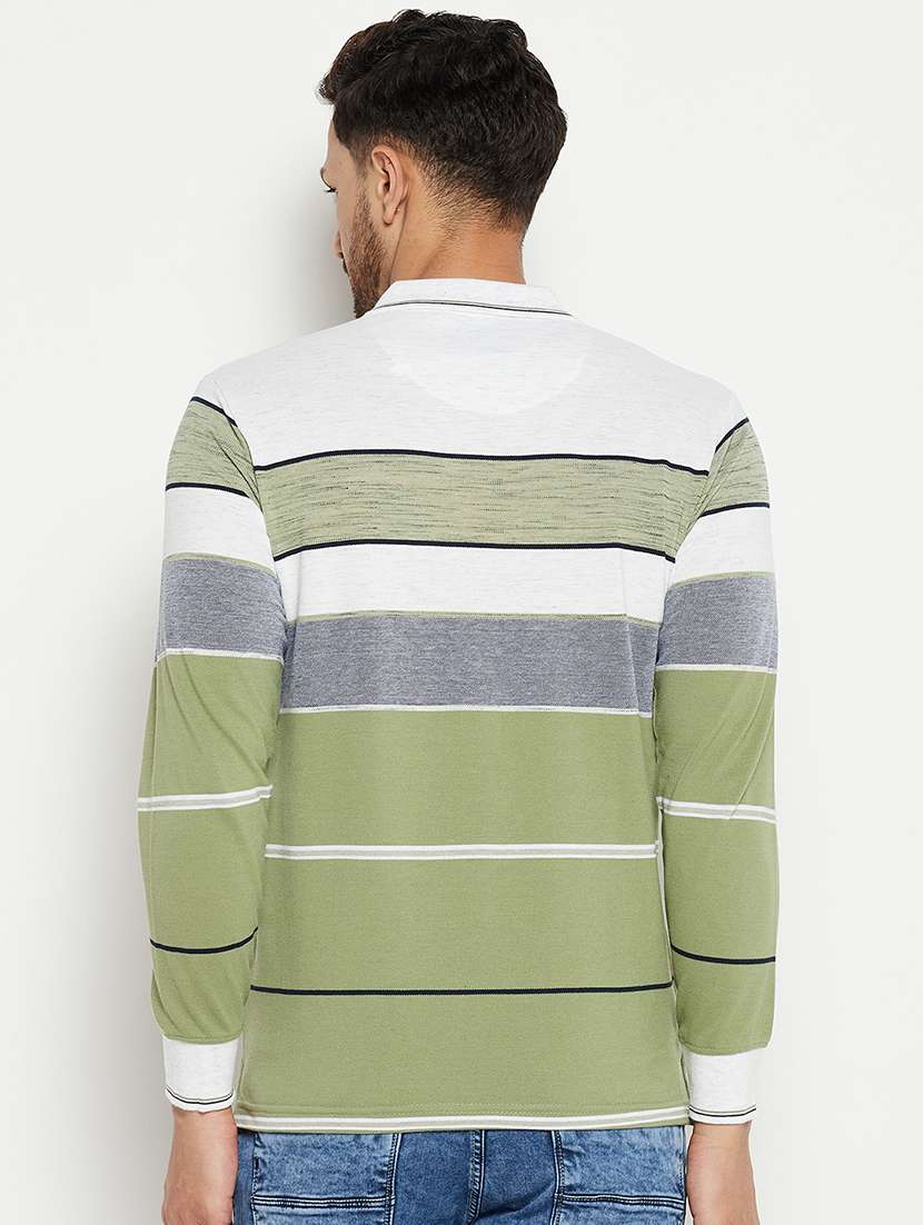 men color block polo neck t-shirt - 18874905 -  Standard Image - 3