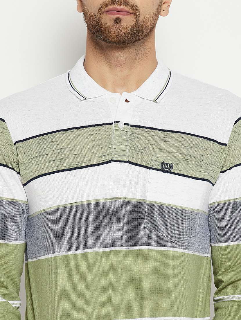 men color block polo neck t-shirt - 18874905 -  Standard Image - 5