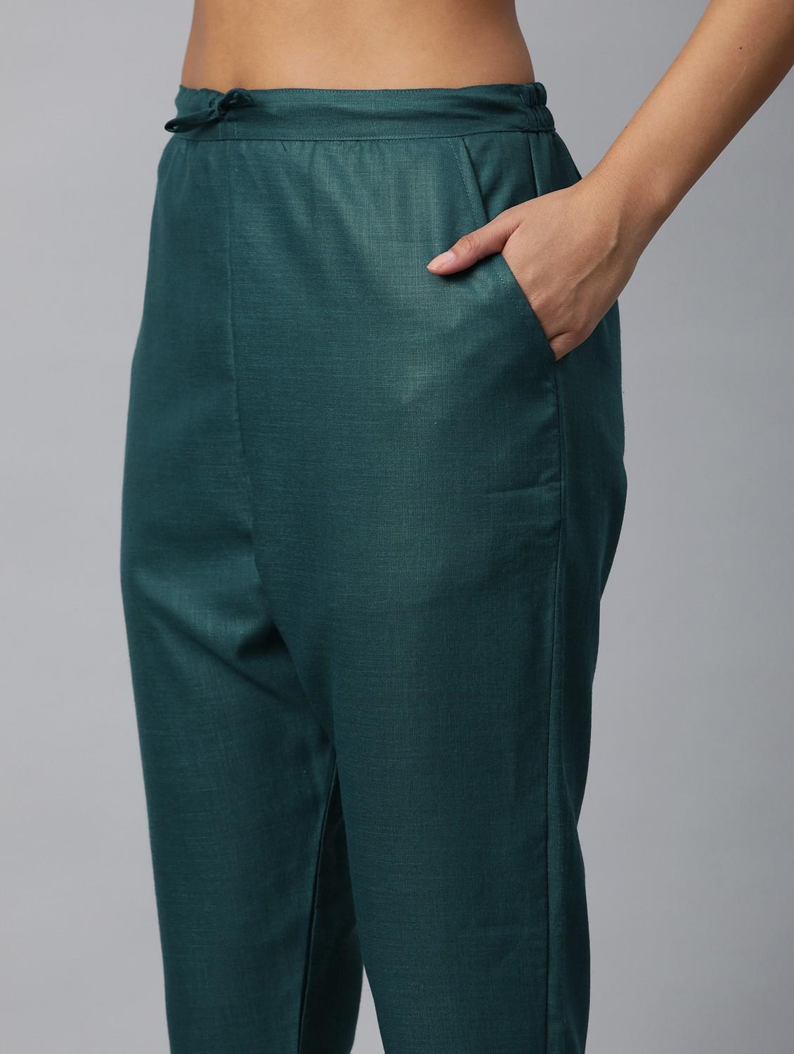 gota patti kurta pant set with dupatta - 18875412 - Standard Image - 5