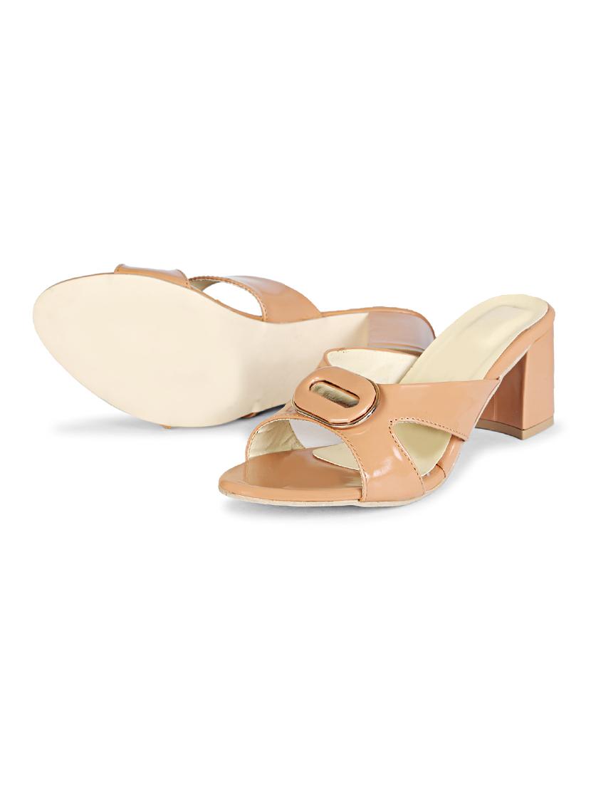 beige solid sandal - 18875861 - Standard Image - 3