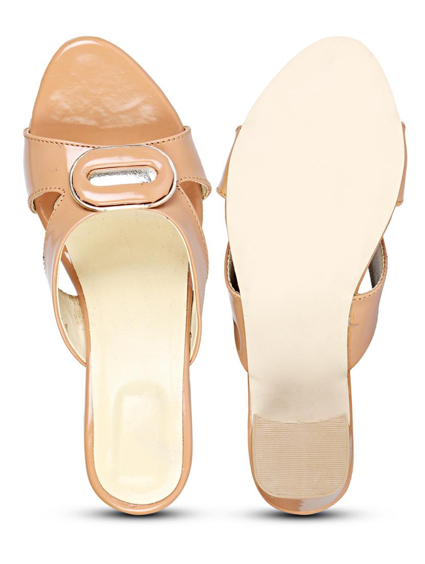beige solid sandal - 18875861 - Standard Image - 5
