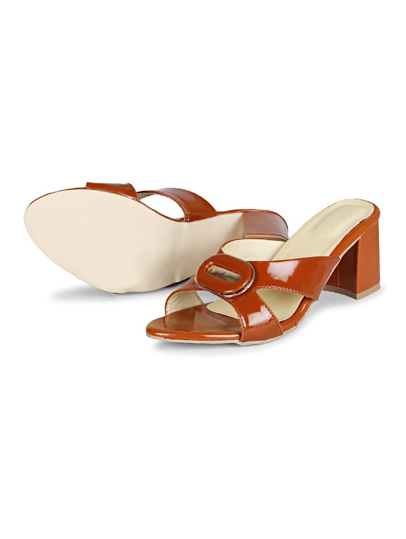 tan solid slip-on sandal - 18875865 - Standard Image - 3
