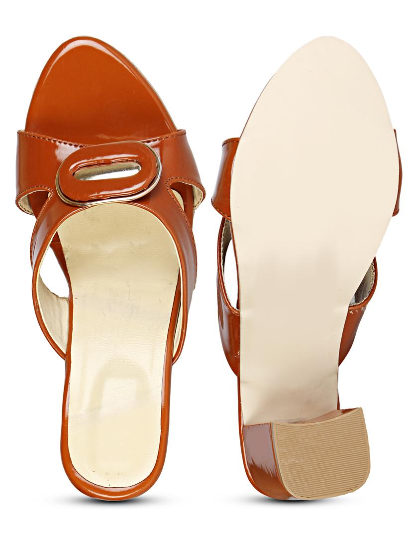 tan solid slip-on sandal - 18875865 - Standard Image - 5
