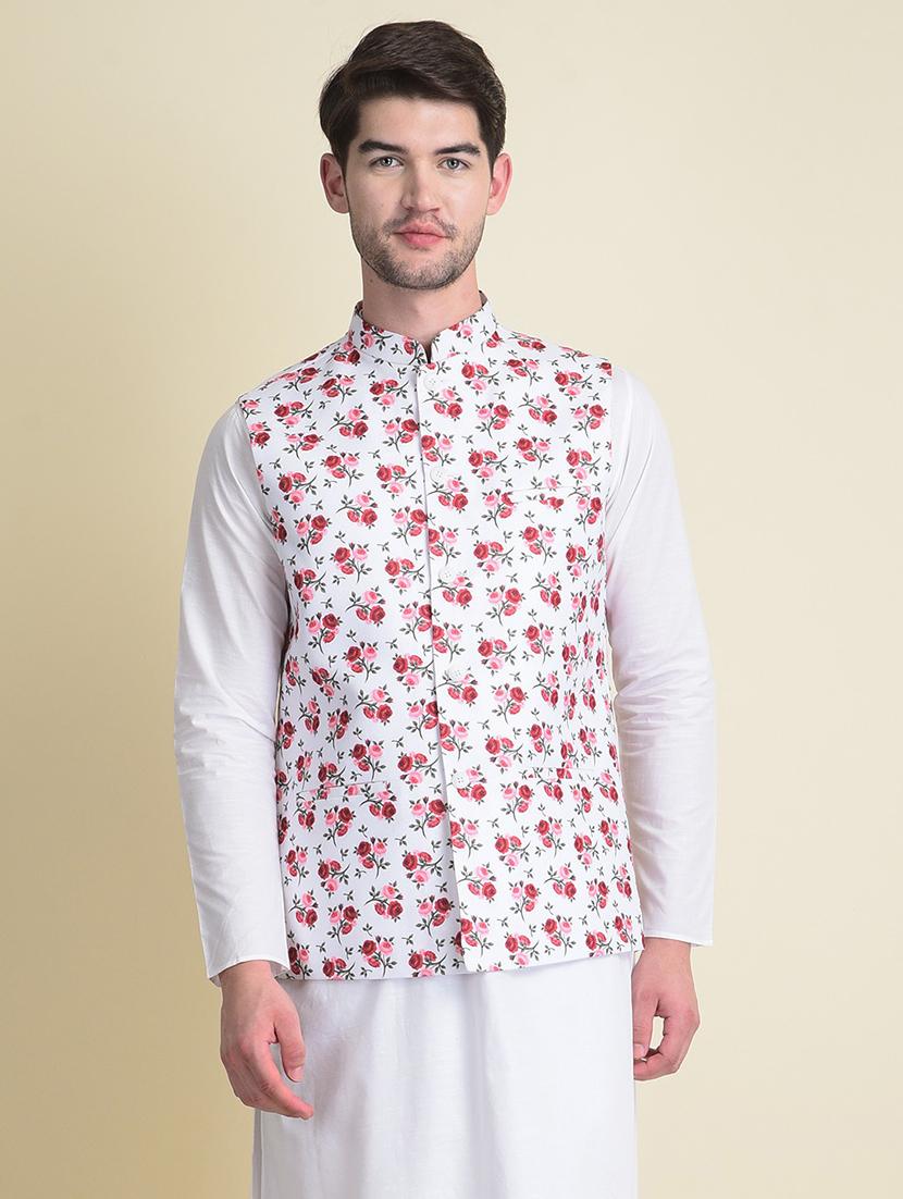 mandarin collar ethnic jacket - 18876215 -  Zoom Image - 0