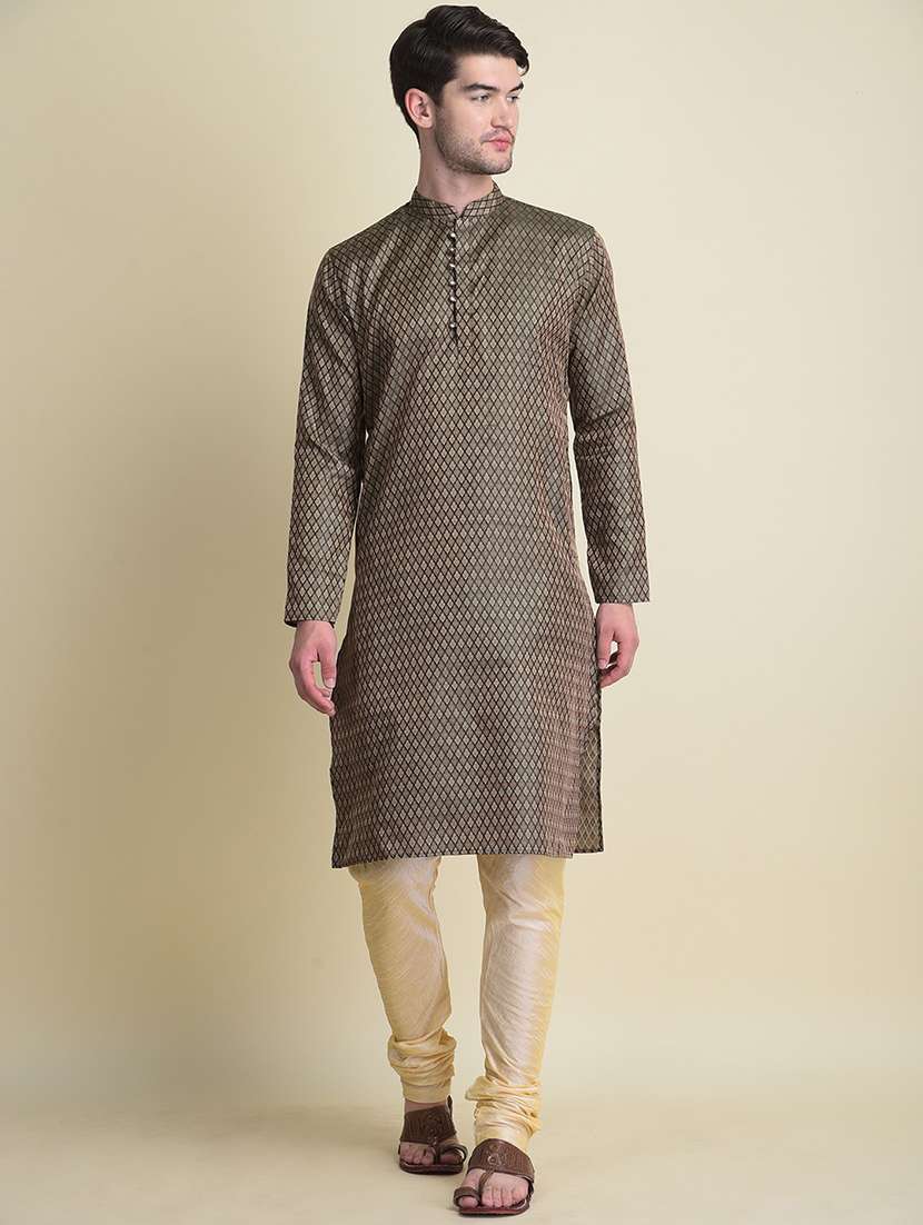 mandarin neck printed kurta