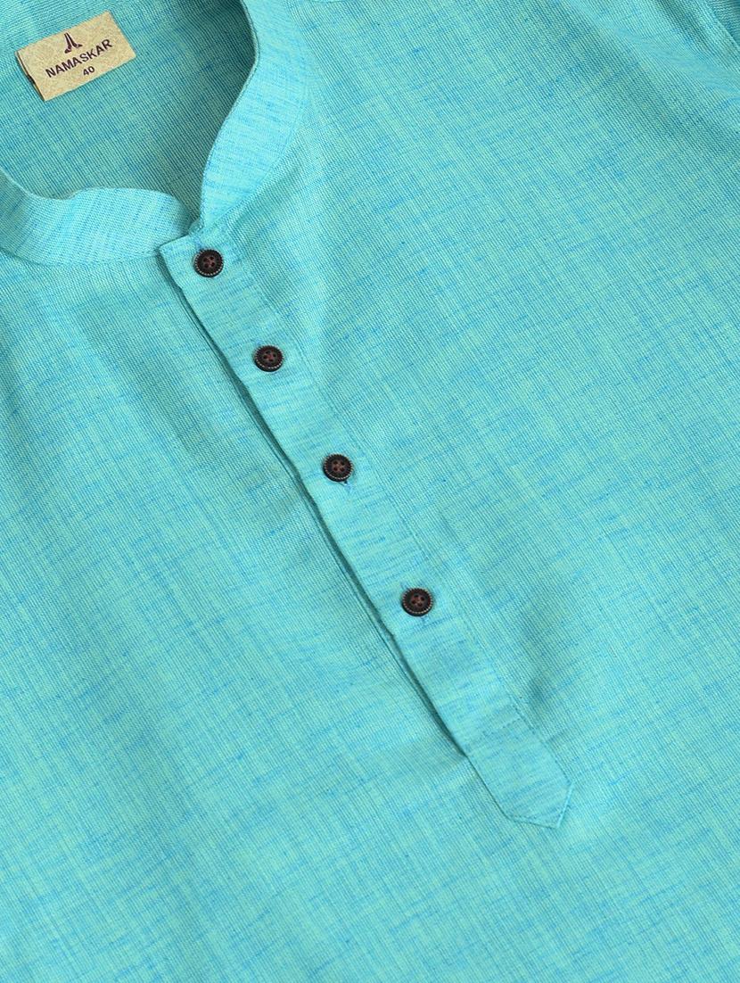 mandarin neck long sleeved long kurta - 18876326 - Standard Image - 3