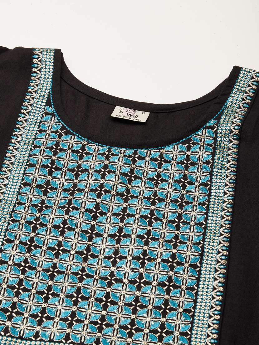 embroidered kurta set - 18876500 -  Standard Image - 5