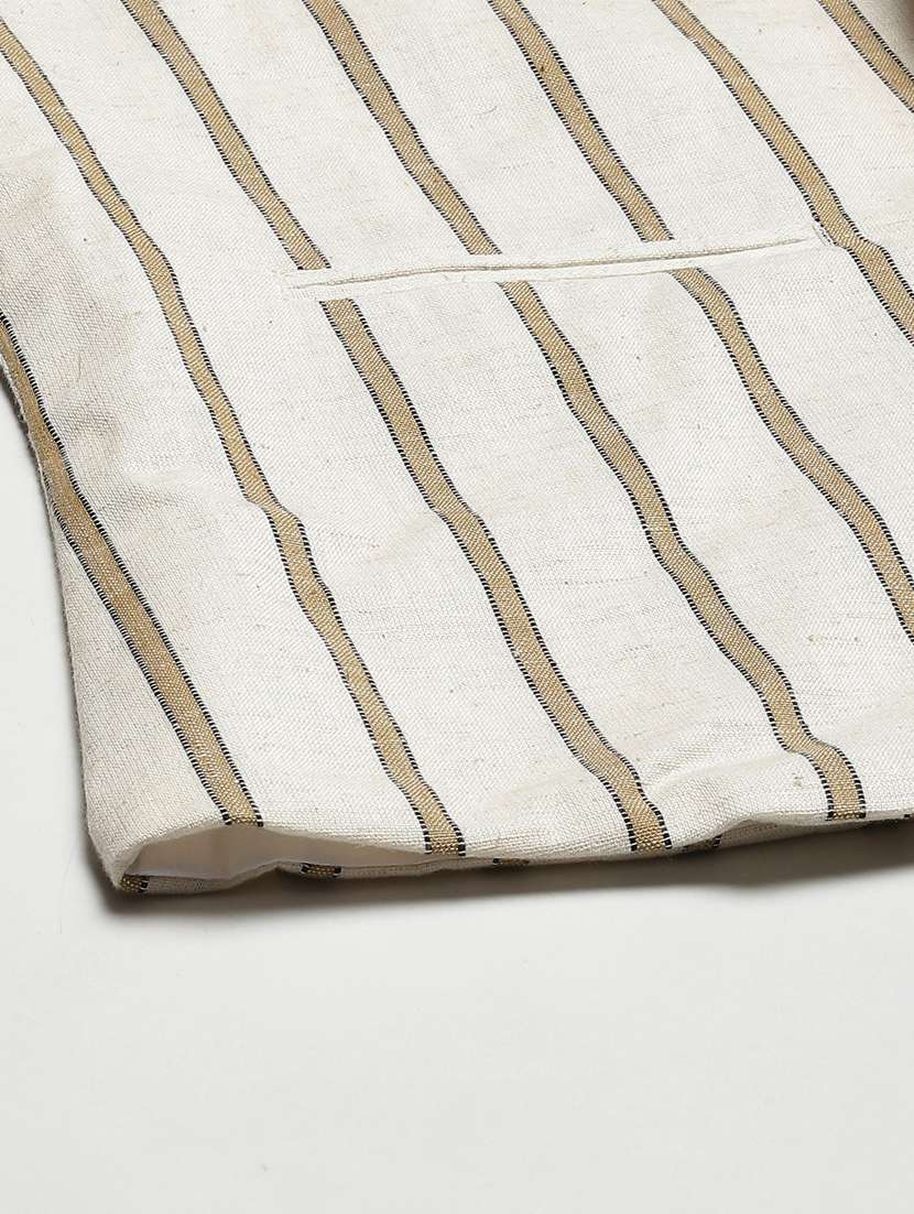 white cotton single breasted blazer - 18876604 -  Standard Image - 5